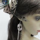 Long dangle Earring ;Bridal Bride Silver Earrings;Rhinestone Wedding Party Fashion accessories#LE6