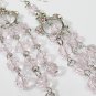 Handmade Ping Long Earrings;Rhinestone Wedding Party Fashion accessories#LE17