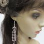 Handmade Ping Long Earrings;Rhinestone Wedding Party Fashion accessories#LE17