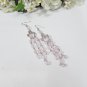 Handmade Ping Long Earrings;Rhinestone Wedding Party Fashion accessories#LE17
