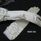Ivory Elbow floral pearl Bridesmaid gloves;Dancer Opera Accessories;Bridal #41i