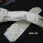 Ivory Elbow floral pearl Bridesmaid gloves;Dancer Opera Accessories;Bridal #41i