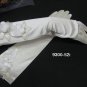 Ivory Elbow floral pearl Bridesmaid gloves;Dancer Opera Accessories;Bridal #52I