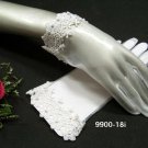 Organza wrist Lace ivory Bridesmaid gloves;Dancer Opera Accessories;Wedding Bridal gloves#18i
