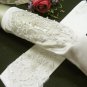 Elbow Fancy Satin white Bridesmaid gloves;Dancer Opera Accessories;Wedding Bridal gloves#62w