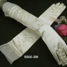Elbow Organza Satin white Bridesmaid gloves;Dancer Opera Accessories;Wedding Bridal gloves#39i