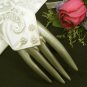 Ivory Finger-less Satin Bridesmaid gloves;Dancer Opera Accessories;Wedding Bridal gloves#56i