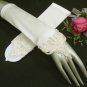 Ivory Finger-less Satin Bridesmaid gloves;Dancer Opera Accessories;Wedding Bridal gloves#59i