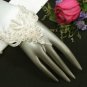 Ivory Finger-less Satin Bridesmaid gloves;Dancer Opera Accessories;Wedding Bridal gloves#59i