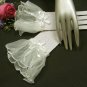 Ivory Crochet organza Bridesmaid gloves;Dancer Opera Accessories;Wedding Bridal gloves#5i
