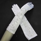 Elbow floral satin Bridesmaid gloves;Dancer Opera Accessories;Wedding Bridal gloves#15w