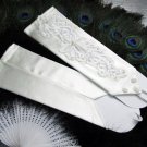 Finger-less floral satin Bridesmaid gloves;Dancer Opera Accessories;Wedding Bridal gloves#56i