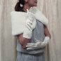 Ivory elbow cute bow Bridesmaid gloves;Dancer Opera Accessories;Wedding Bridal gloves#94i