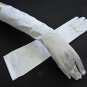 White elbow satin Bridesmaid gloves;Dancer Opera Accessories;Wedding Bridal gloves#60w
