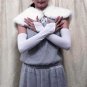 15" White finger-less satin Bridesmaid gloves;Dancer Opera Accessories;Wedding Bridal gloves#120