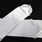 White finger-less satin Bridesmaid gloves;Dancer Opera Accessories;Wedding Bridal gloves#122