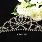 Fancy Bride rhodium comb;Sweet Dancer regal;Bridal Tiara;opera Rhinestone Wedding tiara#2451