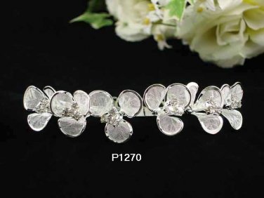 Floral Silver Fancy Bride Alloy comb;Dancer regal;Bridal Tiara;opera Rhinestone Wedding tiara#1270