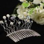 Handmade Silver Fancy Bride comb;Dancer regal;Bridal Tiara;opera Rhinestone Wedding tiara#1776