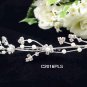 Floral Silver Fancy Bride comb;Dancer regal;Bridal Tiara;opera Rhinestone Wedding tiara#2016