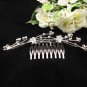 Floral Silver Fancy Bride comb;Dancer regal;Bridal Tiara;opera Rhinestone Wedding tiara#2016s