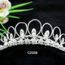 Sparkle Silver Fancy Bride comb;Dancer regal;Bridal Tiara;opera Rhinestone Wedding tiara#2338