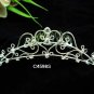 Sweetheart Silver Bridal comb;Dancer regal;Bridesmaid Tiaras;opera Rhinestone Wedding tiara#4598s
