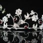 Silver Bridal Headpiece;Dancer regal;Bridesmaid Tiaras;opera Rhinestone Wedding tiara#531