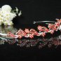 Silver Red Bridal Headpiece;Dancer regal;Bridesmaid Tiaras;opera Rhinestone Wedding tiara#608r