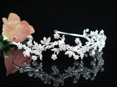 Silver Serpent Bridal Headpiece;Dancer regal;Bridesmaid Tiaras;opera Rhinestone Wedding tiara#1192