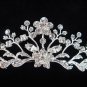 Silver Elegance Bridal Headpiece;Dancer regal;Bridesmaid Tiaras;opera Rhinestone Wedding tiara#1003