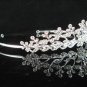 Silver Elegance Bridal Headpiece;Dancer regal;Bridesmaid Tiaras;opera Rhinestone Wedding tiara#1003
