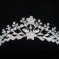 Silver Elegance Bridal Headpiece;Dancer regal;Bridesmaid Tiaras;opera Rhinestone Wedding tiara#1003