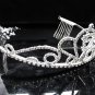 Sweet Happy Birthday 15 Silver Rhinestone tiara ;Elegance Headpiece;Dancer regal;Girls Tiaras #1576