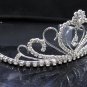 Sweet Happy Birthday 15 Silver Rhinestone tiara;Fancy Headpiece;Dancer regal;Girls Tiaras #6845