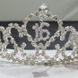 Sweet Happy Birthday 16 Silver Rhinestone tiara;Fancy Headpiece;Dancer regal;Girls Tiaras #7595
