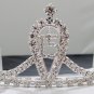 Sweet Happy Birthday 15 Silver Rhinestone tiara;Fancy Headpiece;Dancer regal;Girls Tiaras #1137