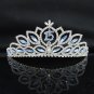15 Sweet Happy Birthday Silver Rhinestone tiara;Fancy Headpiece;Dancer regal;Girls Tiaras #1038b