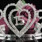 Sweet Happy Birthday 15 Silver Rhinestone tiara;Fancy Headpiece;Dancer regal;Girls Tiaras #1002