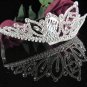 Sweet Happy Birthday 15 Silver Rhinestone tiara;Fancy Headpiece;Dancer regal;Girls Tiaras #1005