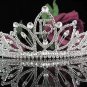 Sweet Happy Birthday 15 Silver Rhinestone tiara;Fancy Headpiece;Dancer regal;Girls Tiaras #1005