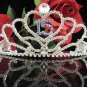 Sweet Happy Birthday 15 Silver Rhinestone tiara;Fancy Headpiece;Dancer regal;Girls Tiaras #1007