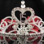 Huge Sweet Happy Birthday 15 Silver Rhinestone tiara;Fancy Headpiece;Dancer regal;Girls Tiaras #1013