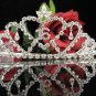 Sweetheart Happy Birthday 16 Silver Rhinestone tiara;Fancy Headpiece;Dancer regal;Girls Tiaras #1019