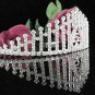 Sweetheart Happy Birthday 15 Silver Rhinestone tiara;Fancy Headpiece;Dancer regal;Girls Tiaras #1020