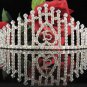 Sweetheart Happy Birthday 15 Silver Rhinestone tiara;Fancy Headpiece;Dancer regal;Girls Tiaras #1020