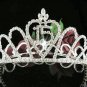 Round Sweet Happy Birthday 15 Silver Rhinestone tiara; Headpiece;Dancer regal;Girls Tiaras #1060