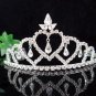 Sweet Silver Bridal Headpiece;Dancer regal;Bridesmaid Tiaras;opera Rhinestone Wedding tiara#1229