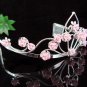 Porcelain Silver Bridal Headpiece;Dancer regal;Bridesmaid Tiaras;opera Rhinestone Wedding tiara#4881