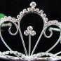 Silver Bridal Headpiece; Dancer regal;Bridesmaid Tiaras;opera Rhinestone Wedding tiara#3658